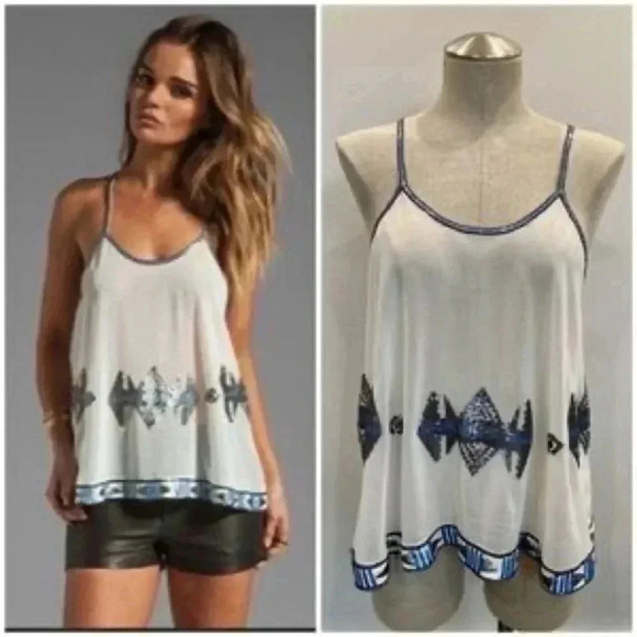 BB Dakota Tops - BB Dakota Sequined Top Size M